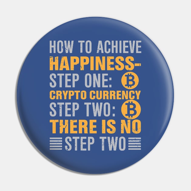 Happiness and Crypto Pin by satoshirebel