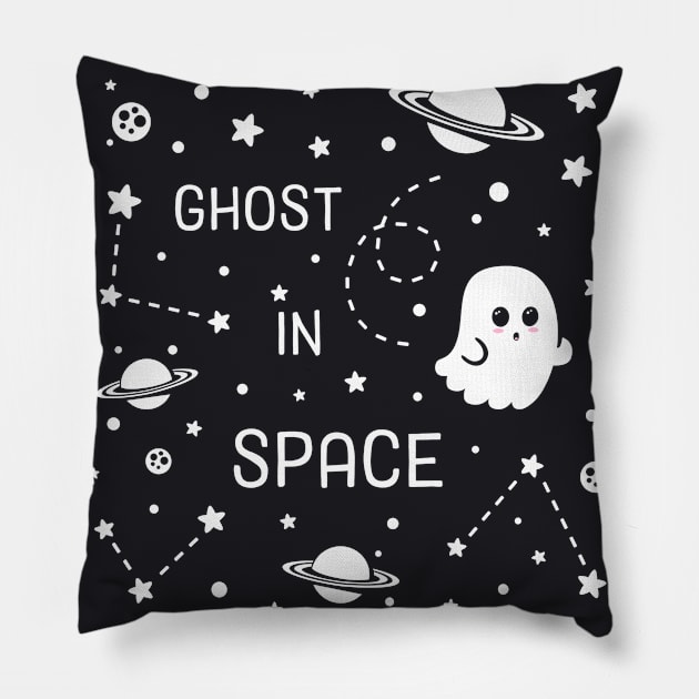 Ghost in Space Pillow by sirwatson