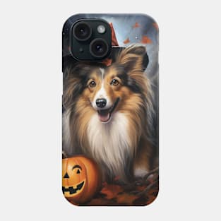 Shetland Sheepdog Halloween Phone Case