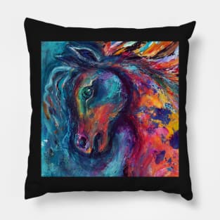 Horse ( head close -up ) Pillow