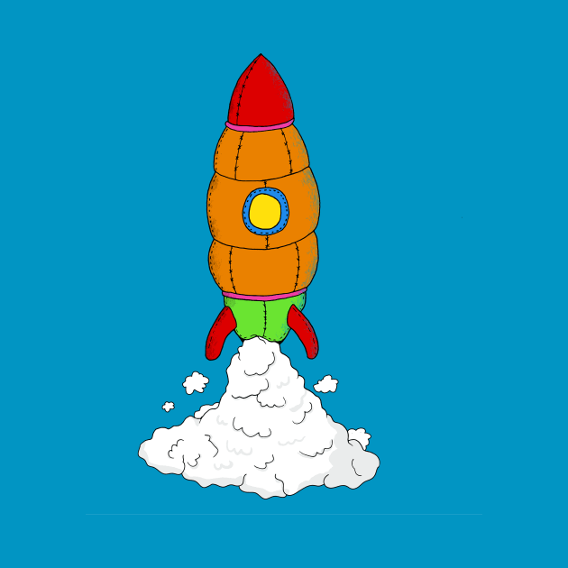 plush rocket by gazonula