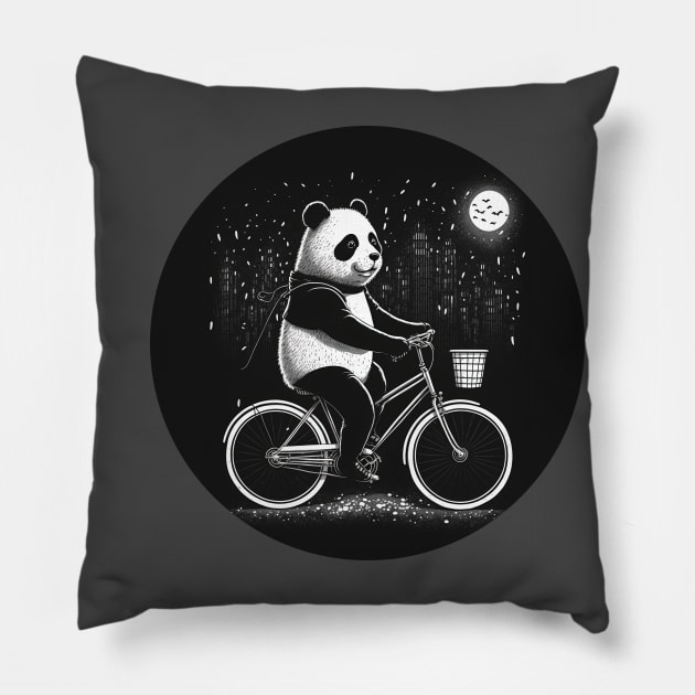 Panda Story Pillow by i2studio