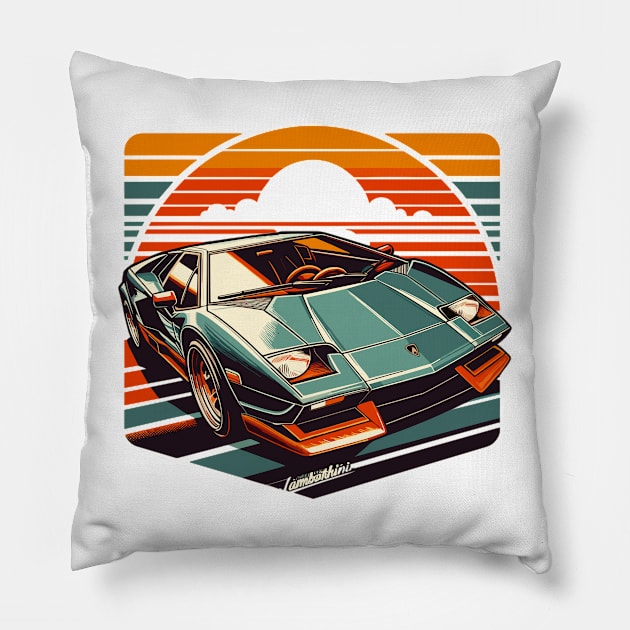 Lamborghini Aventador Pillow by Vehicles-Art