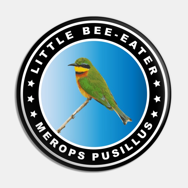 Little Bee-eater (Merops Pusillus) Bird Pin by AnimalCreativeStore