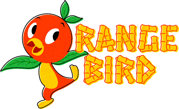 Vintage Orange Bird Kids T-Shirt by NicksProps