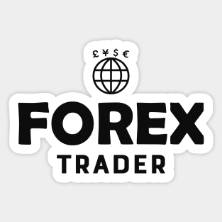 Fx , forex or foreign exchange trading round distressed logo - Forex  Trading - Sticker