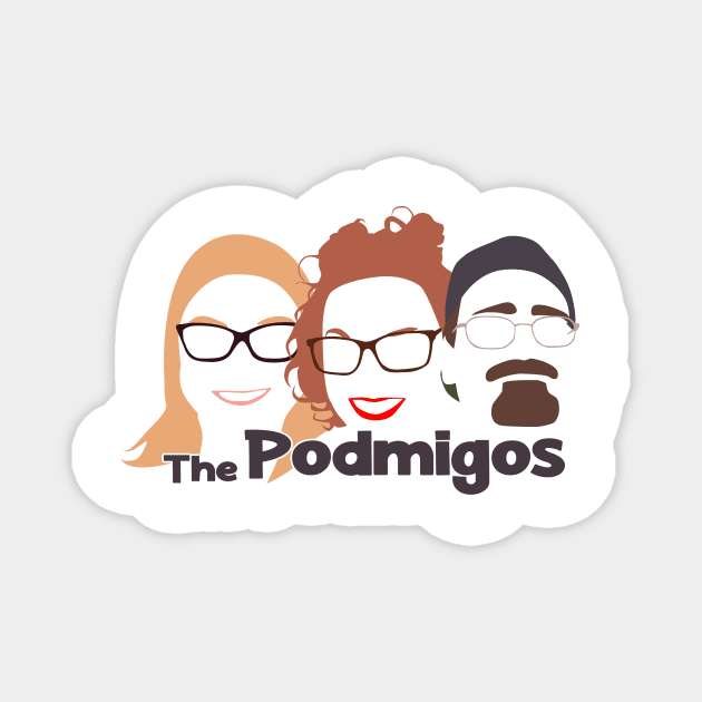 Black Podmigo Design Magnet by The Sip List Podcast