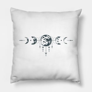 Hand Drawn Mystical Moon Pillow