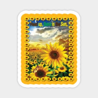 Sunflower- head up #2 Magnet