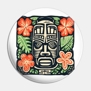 Aztec-Tiki-cut Pin