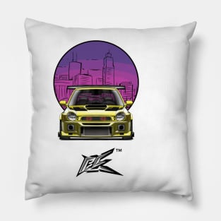 SUBARU IMPREZA WRX GC8 BUGEYE yellow Pillow