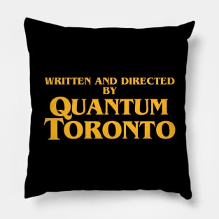 QUANTUM TORONTO YELLOW TEXT Pillow