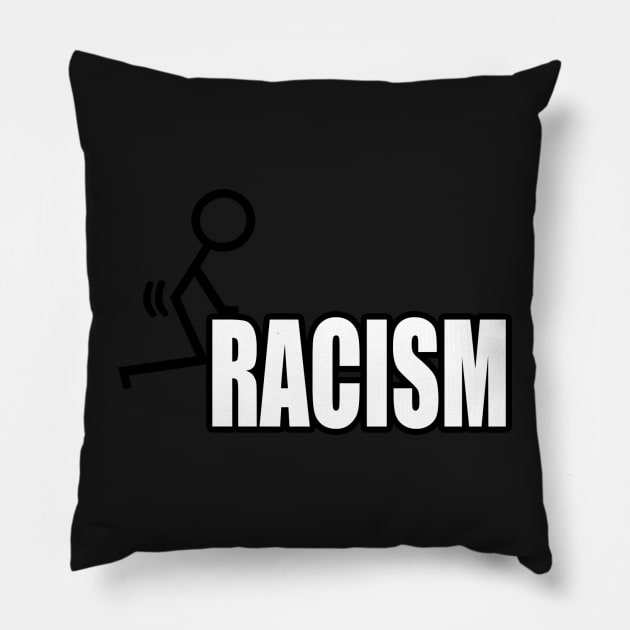 F Racism Pillow by  The best hard hat stickers 