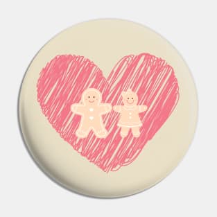 Cute Couple of Gingerbread Pin