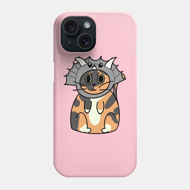 Dino Cat Phone Case by Visual Art Farts