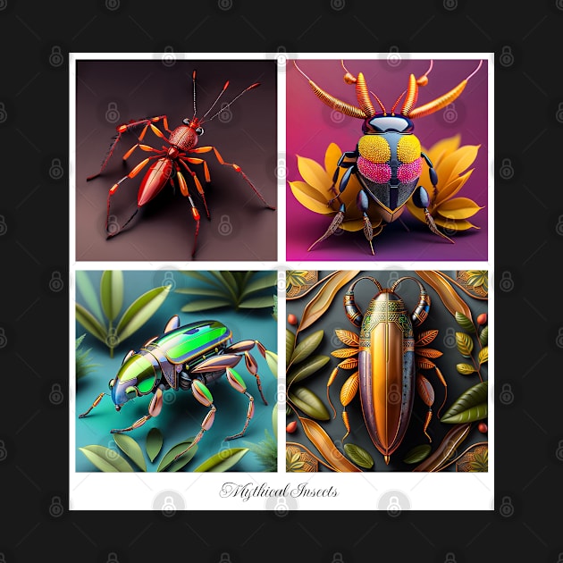 Large Mythical Insects Poster by ArtShare