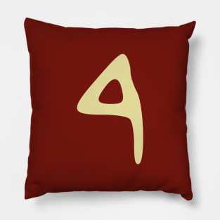 𐤓 - Letter R - Phoenician Alphabet Pillow