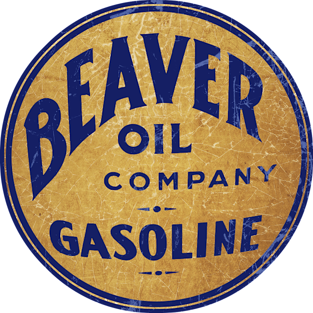 Beaver Oil Kids T-Shirt by Midcenturydave