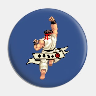 Forward, down, down-forward + punch - Ryu Pin