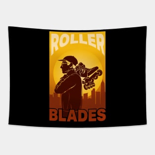 Vintage Rollerblades Gift Roller Skating Tapestry