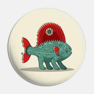 Sailback Piranha Pup Pin