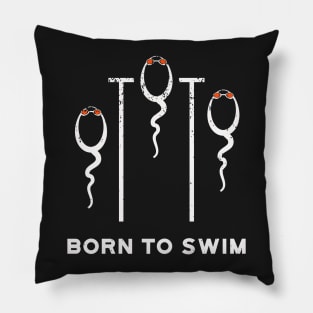 Born To Swim Pillow