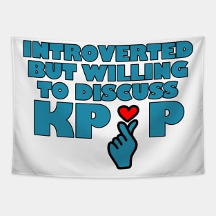 Willing to Discuss Kpop Heart Tapestry