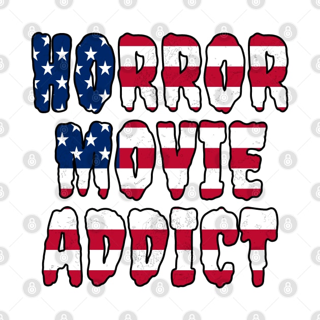 USA Flag Horror Movie Addict by LunaMay