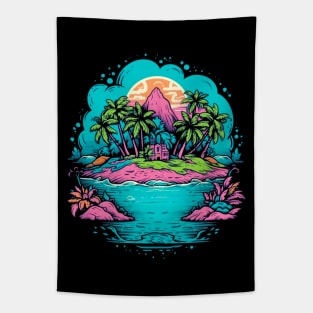 Sun-Drenched Coastal Getaway Tapestry