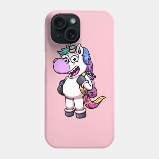 Unicorn With School Supplies Phone Case