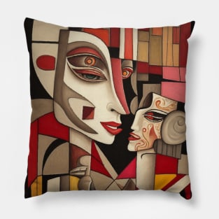 Cubism in the style of Picasso Pillow