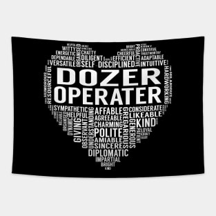 Dozer Operater Heart Tapestry