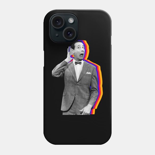 pee wee herman funny face in vintage design Phone Case by totoksaraf