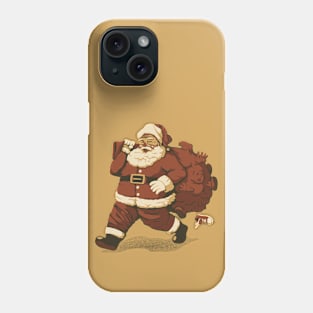 Santa Claus Naughty Boys Charcoal Kids by Tobe Fonseca Phone Case