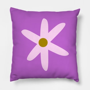 cute simple pink daisy Pillow