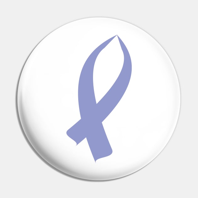 Awareness Ribbon (Periwinkle) Pin by BlakCircleGirl