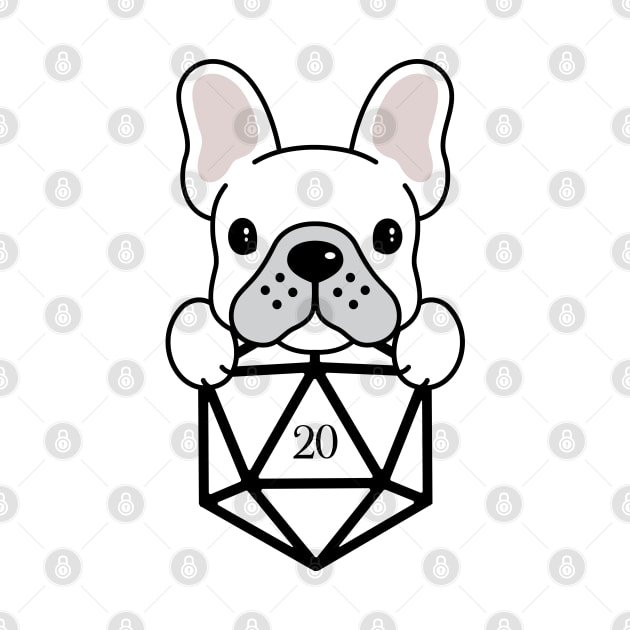 Frenchie D20 Dice for French Bulldog Owners by pixeptional