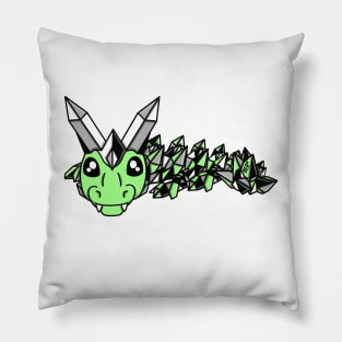 Agender Pride Fidget Crystal Dragon Pillow