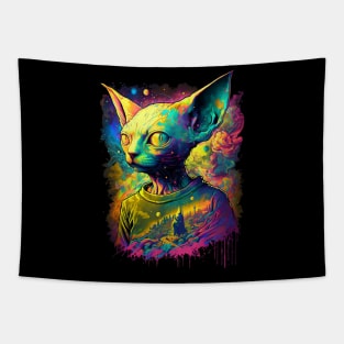 Psychedelic Sphynx Cat #2 Tapestry