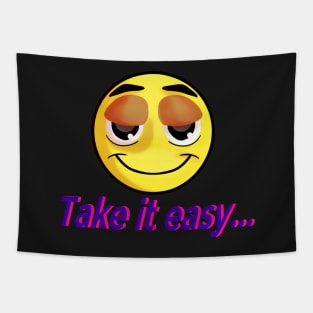 Take it easy  - Face Mask Tapestry