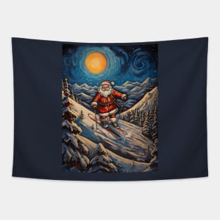 HoHoHo Ski Tapestry