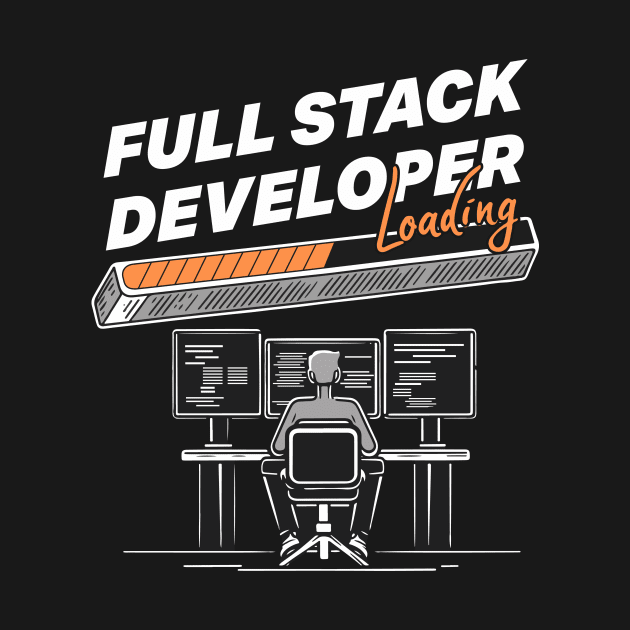 Full Stack Developer Loading Hacker Themed by GrafiqueDynasty