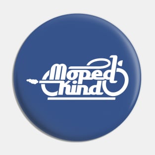 Moped child / moped child (white) Pin