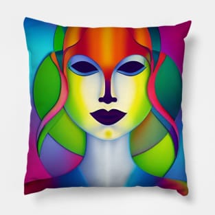 Future Momma - Robot Woman Pillow