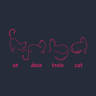 Un deux trois cat T-Shirt