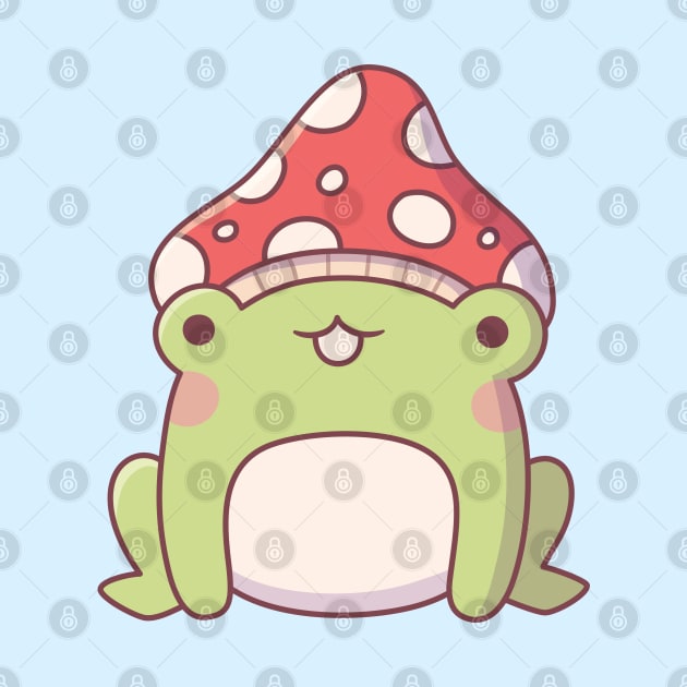 Cute Little Frog With Toadstool by rustydoodle