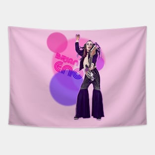 Retro Brian Eno Roxy Fan Design Tapestry