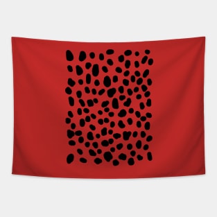 Hot Pink Dalmatian Spots Pattern Tapestry