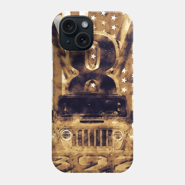 JW 392 Hemi V8 Sep Phone Case by FurryBallBunny