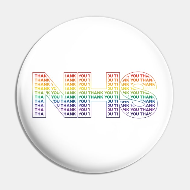 Thank you NHS Rainbow Pin by Dorothy Designs